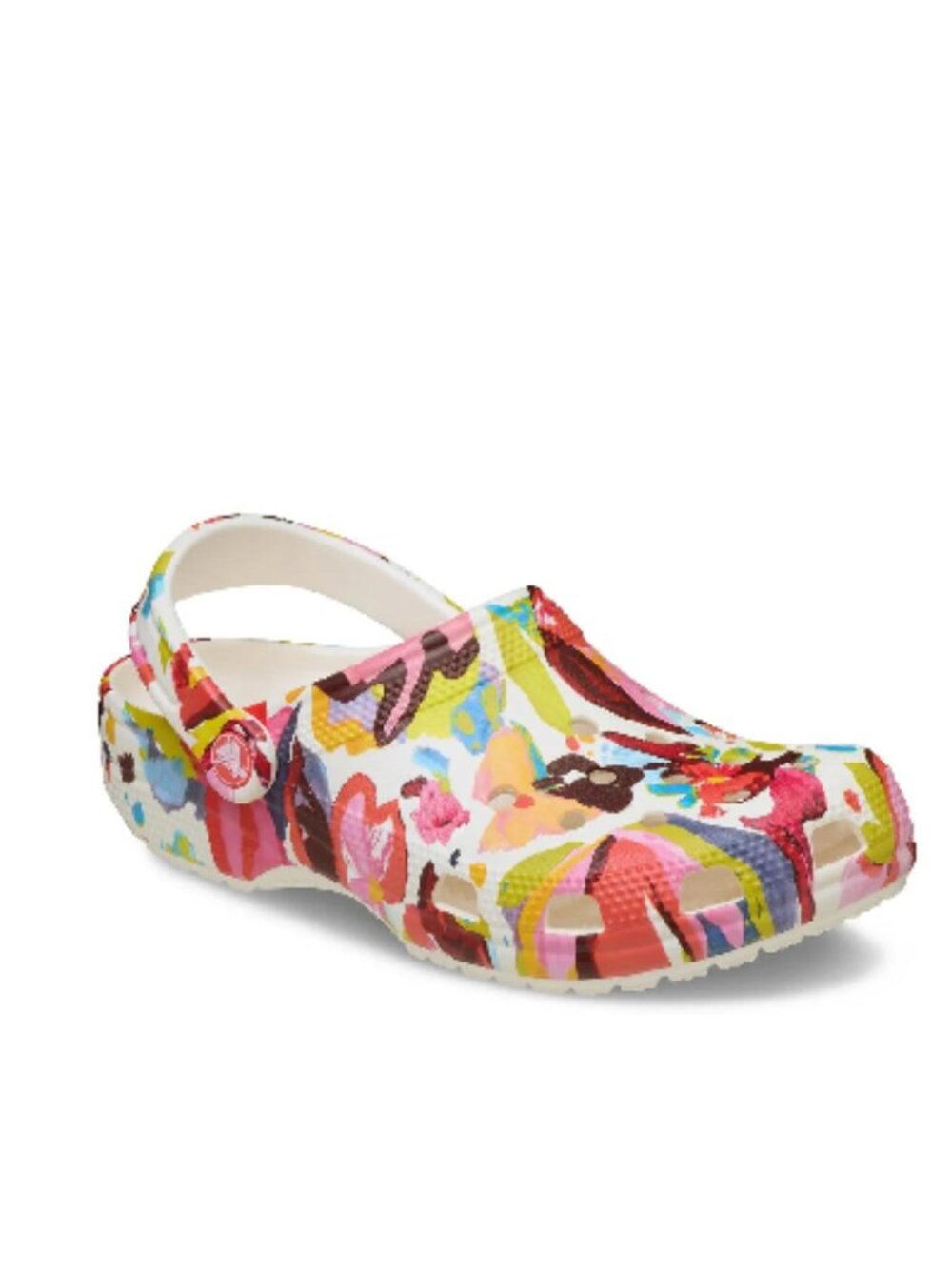 Crocs Women's Classic Pntd Floral Clog Casual Shoes